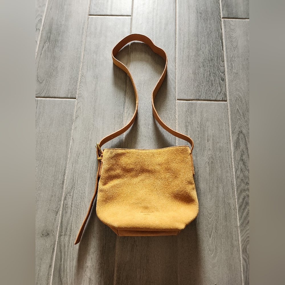 Margot New York Kaye Suede Bucket Bag